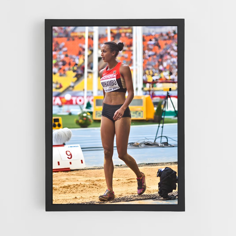 Poster Sprinting Elegance – affiche Athlétisme (vue 2)